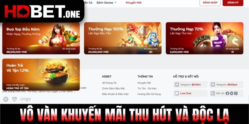 Vô vàn khuyến mãi thu hút và độc lạ
