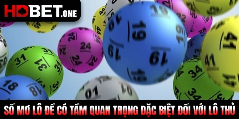 Số mơ lô đề có tầm quan trọng đặc biệt đối với những người chơi lô đề