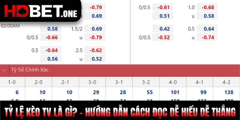 Tỷ Lệ Kèo TV Là Gì? - Hướng Dẫn Cách Đọc Dễ Hiểu Dễ Thắng