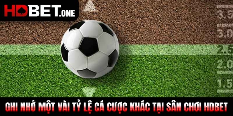 Ghi nhớ một vài tỷ lệ cá cược khác tại sân chơi HDBET