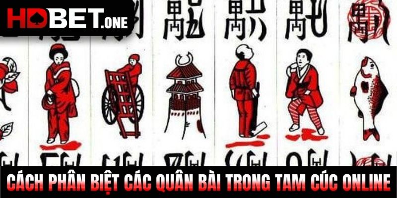 Cách phân biệt các quân bài trong Tam Cúc online