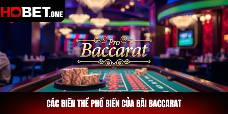 Các biến thể phổ biến của bài Baccarat
